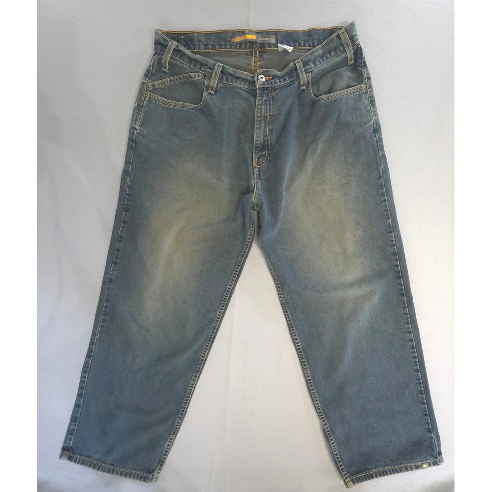 Levis SilverTab 90s Skater Baggy Jeans 36x32 Oversized Y2K Streetwear Blue Denim